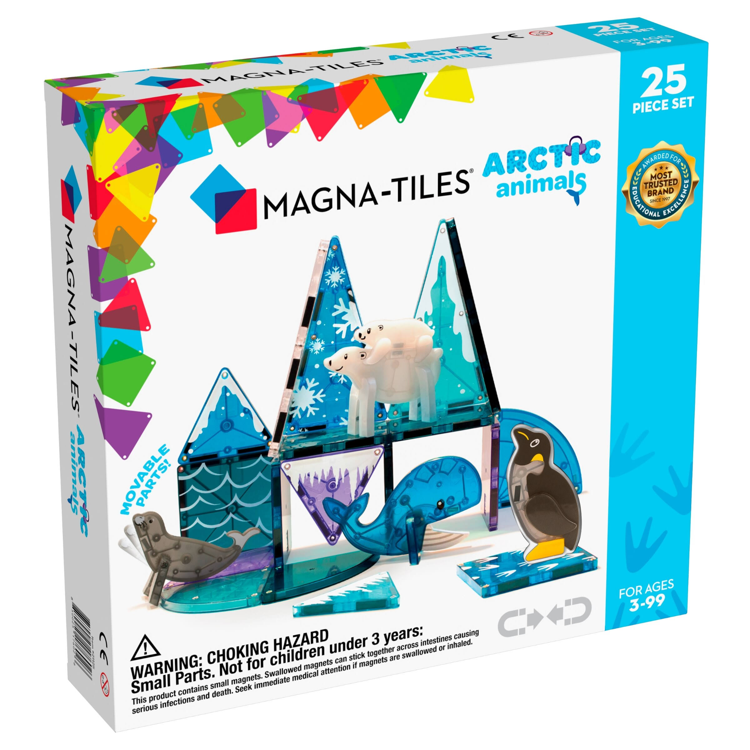 Magna-Tiles Arctic Animals, 25-Piece Set