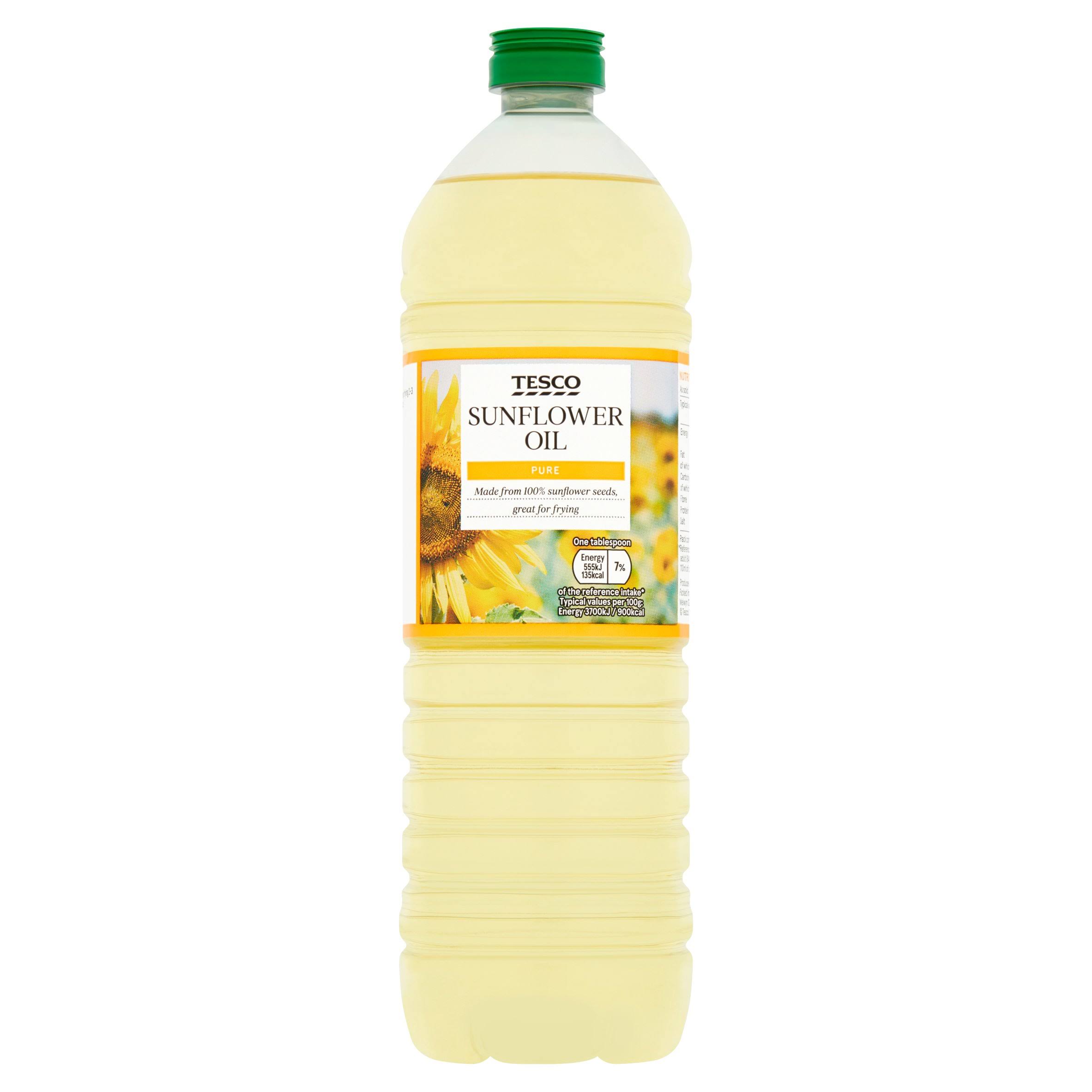 Tesco Pure Sunflower Oil, Made from 100% Sunflower Seeds 5 L