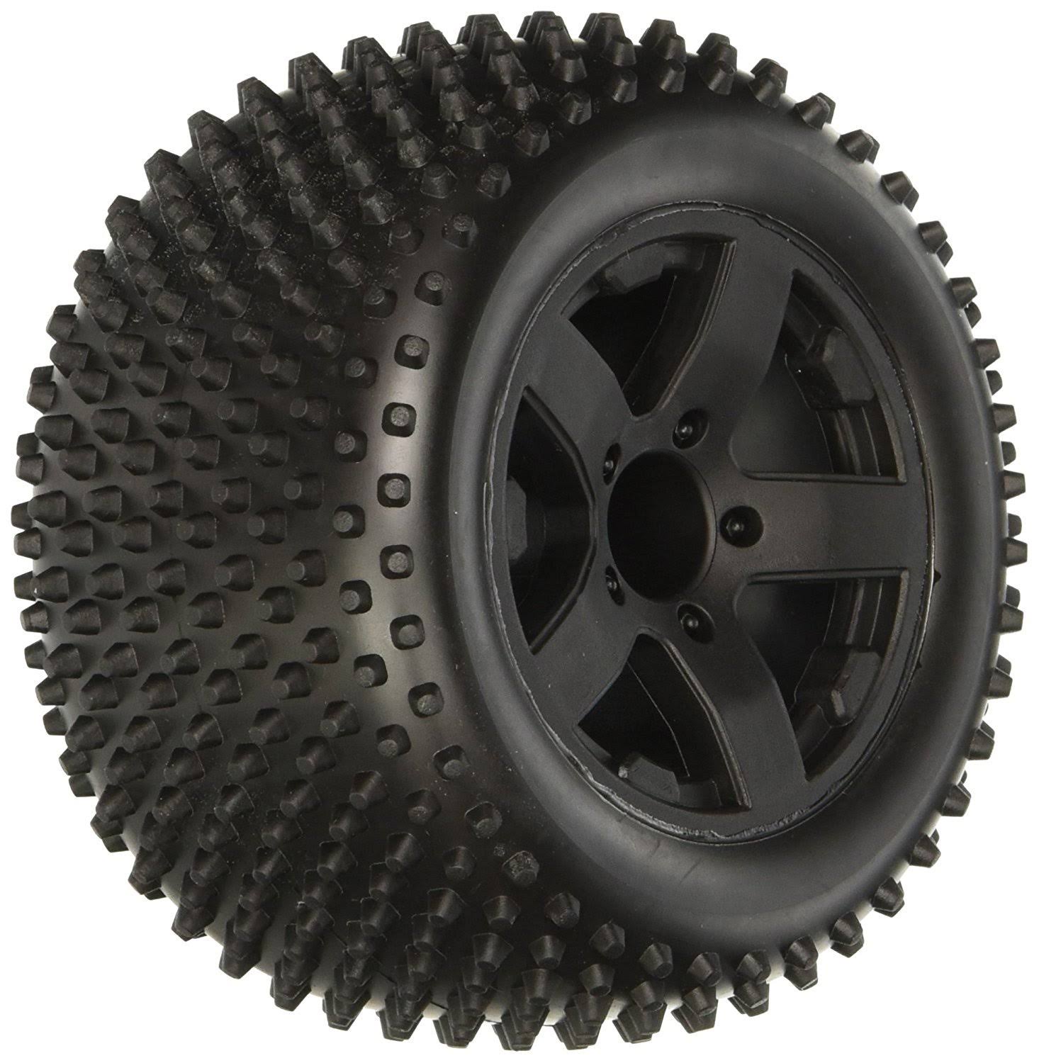 ECX 43006 Rear Tire Premount Wheel - Black. 2pcs