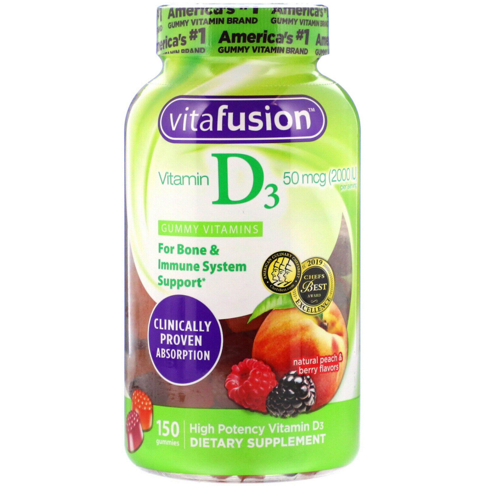 Vitafusion Vitamin D3 Gummy Vitamins - 150ct
