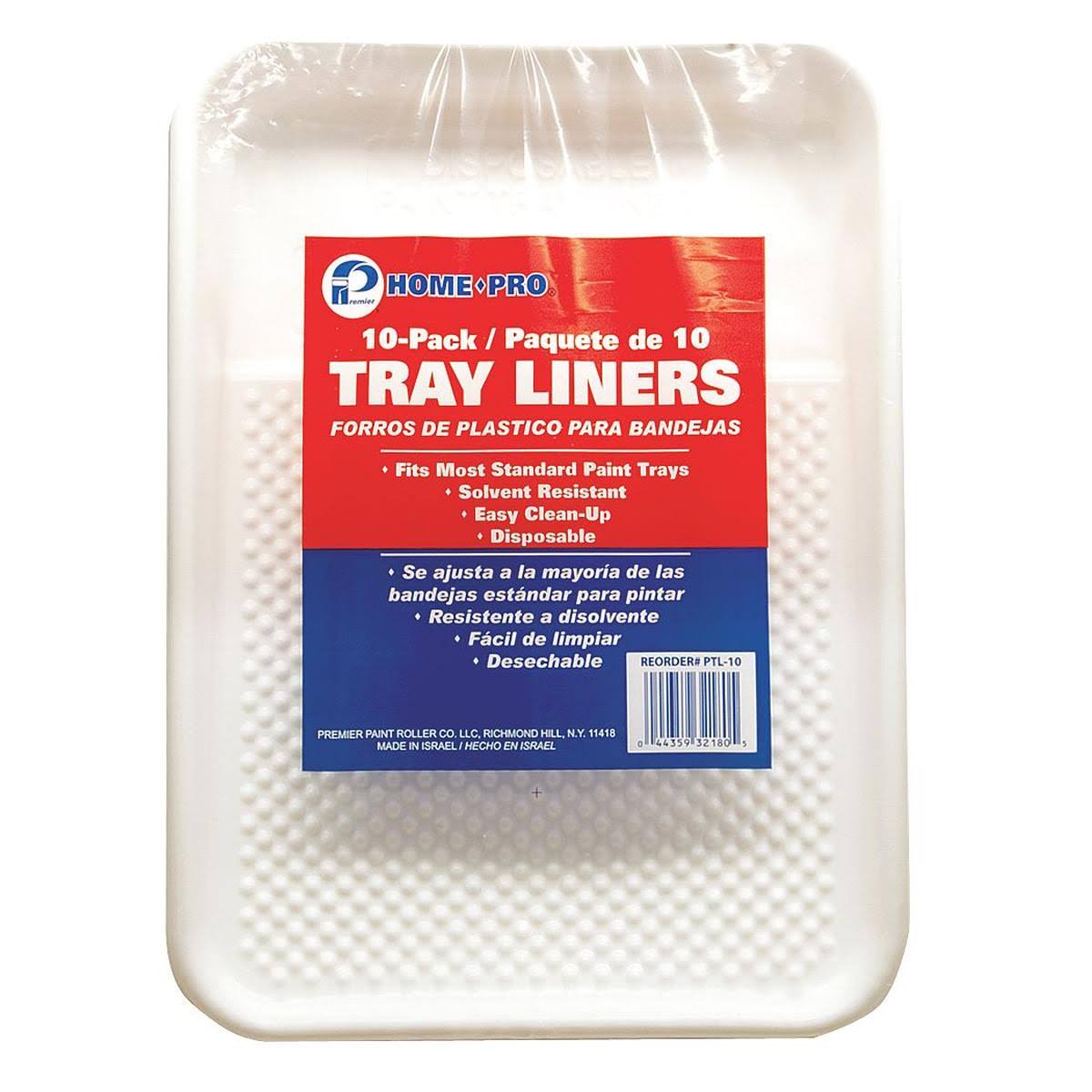 Premier Paint Tray Liner, 2 qt, Plastic, PK10 - Ptl-10