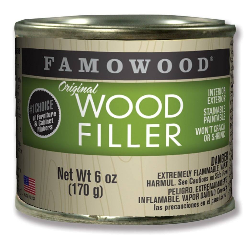 Famowood Solvent Based Wood Filler - 6oz, Mahogany