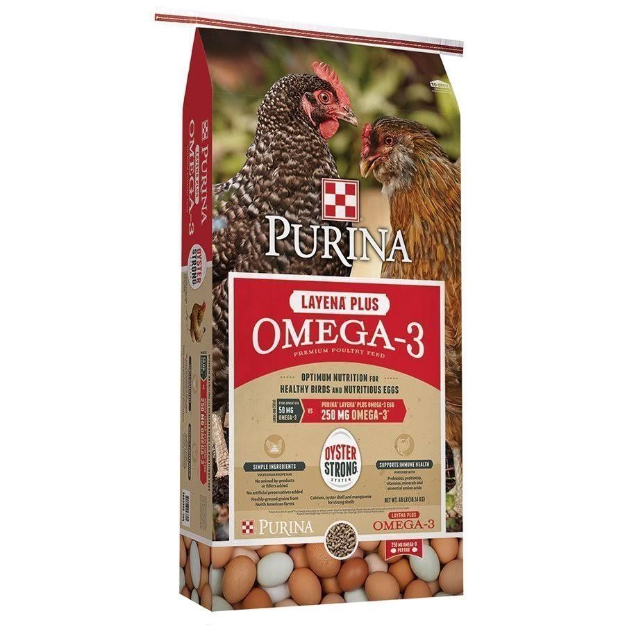 Purina Layena Plus Omega-3 Chicken Feed - 40 lb.