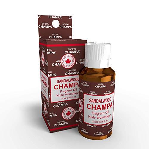 Sandalwood Champa Concentrated Essential Oil 15 mL-0.53 Fl Oz Natural, Plant-Based Concentrated Essential Pure Premium SPA Grade Carrier-Free