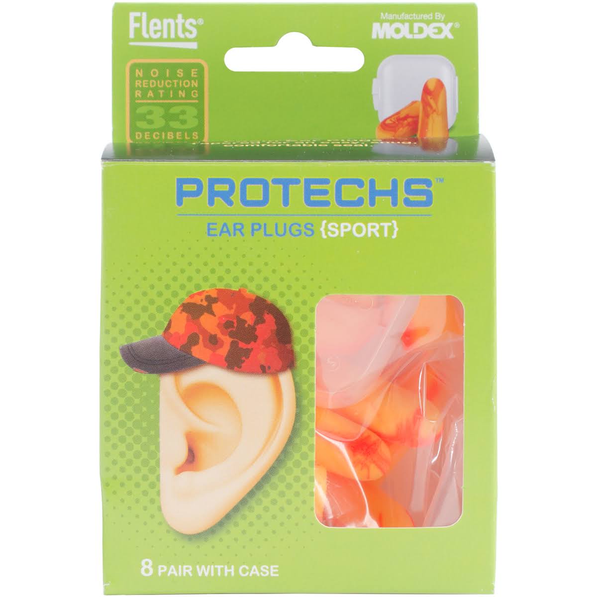 Flents Protechs Sport Ear Plugs - 8 Pairs