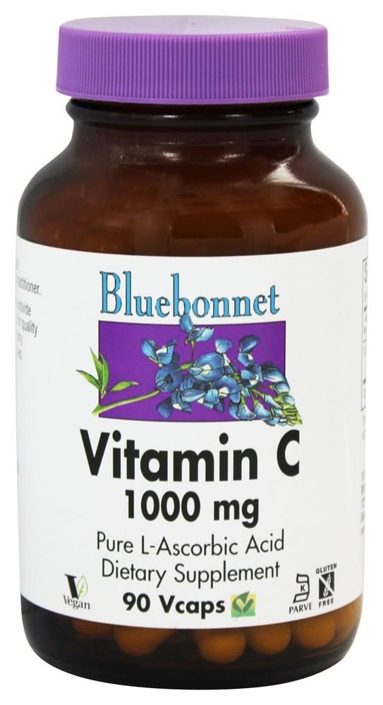 Bluebonnet Vitamin C - 90 Vcaps, 1000mg