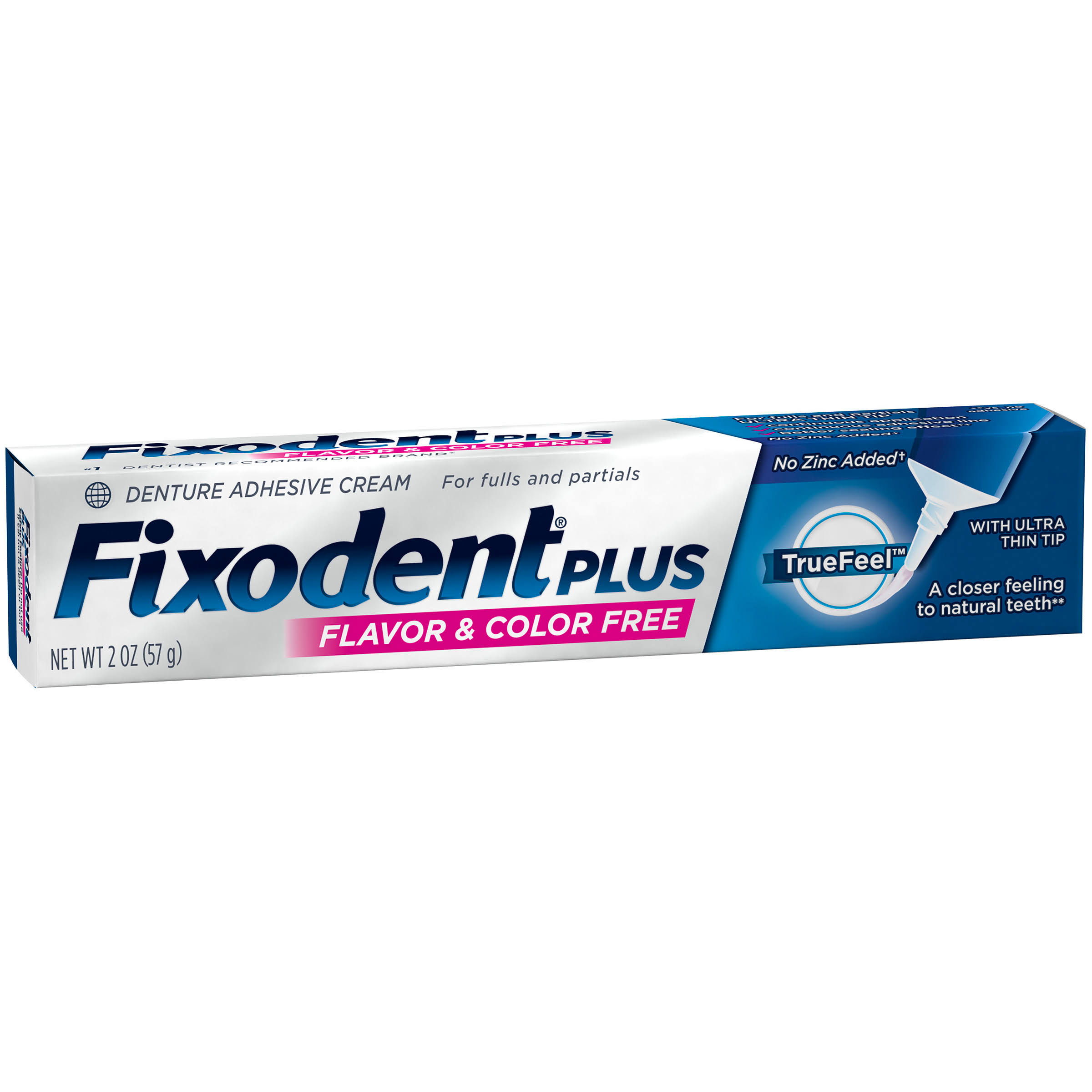 Fixodent Plus Truefeel Denture Adhesive Cream - 2oz