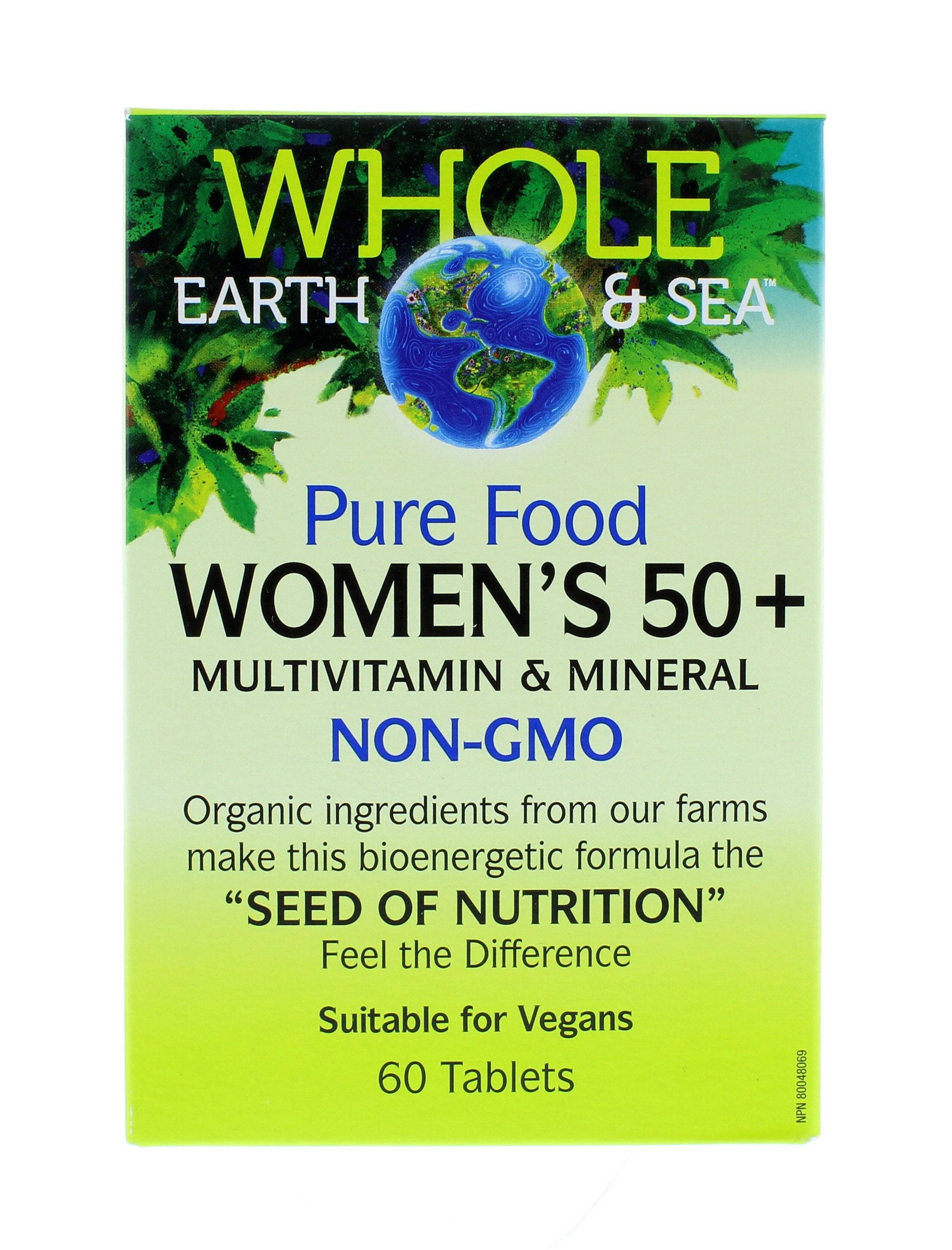 Whole Earth And Sea Women's 50+ Multivitamin And Mineral - 60 Tablets