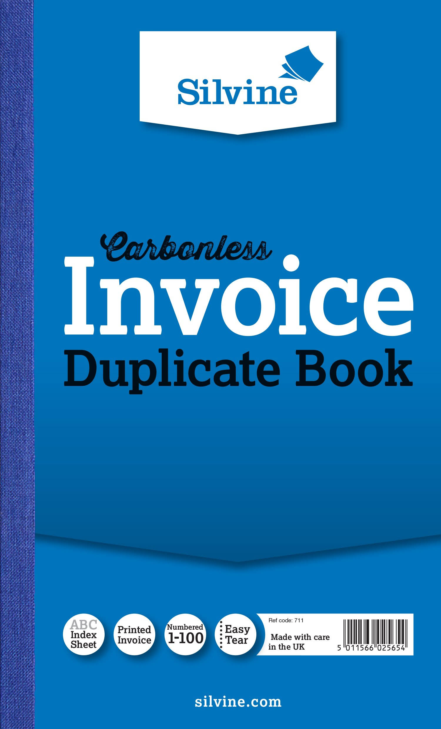 Silvine Carbonless Duplicate Invoice Book 210X127Mm (Pack Of 6) 711-T
