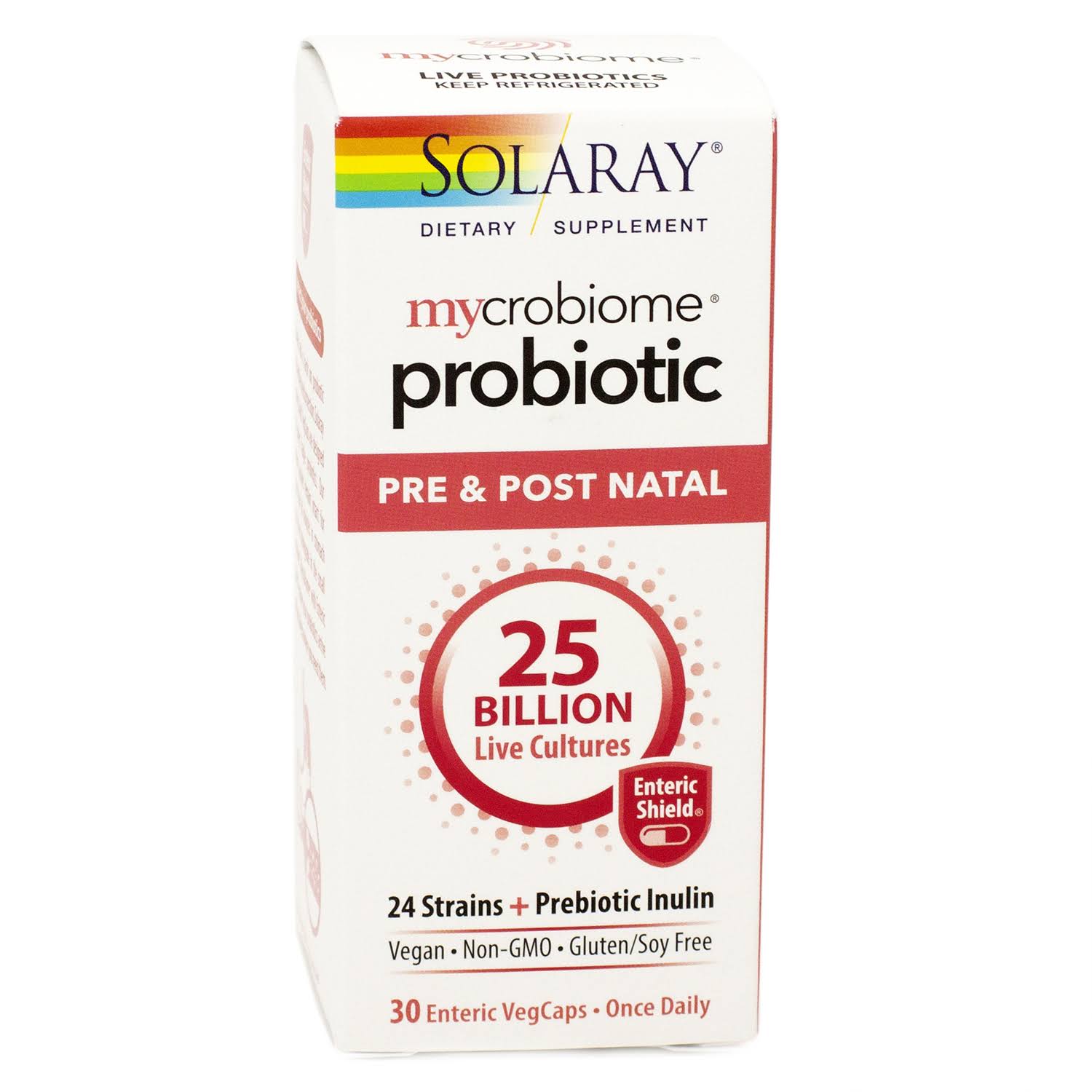 Solaray - Mycrobiome Probiotic Pre & Post Natal Formula 25 Billion CFU