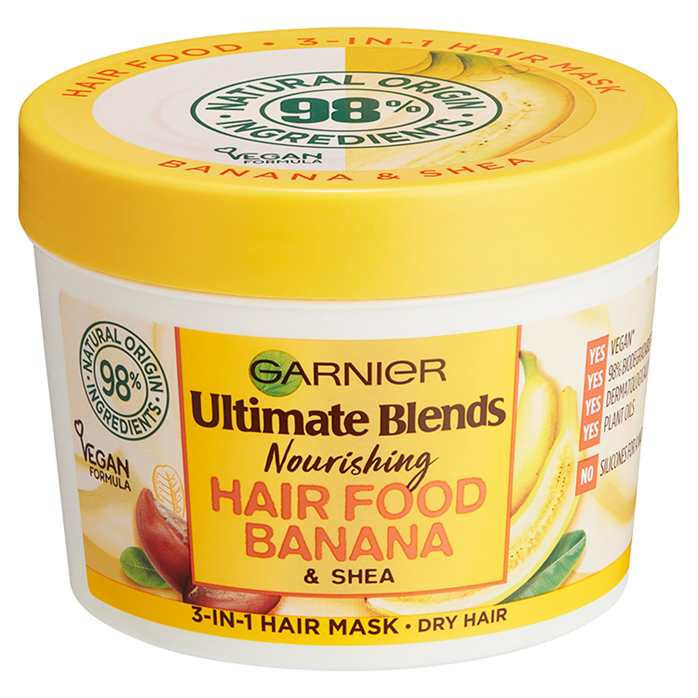 Garnier Ultimate Blends Hair Food Banana 3 in 1 Dry Hair Mask Treatment - 390ml