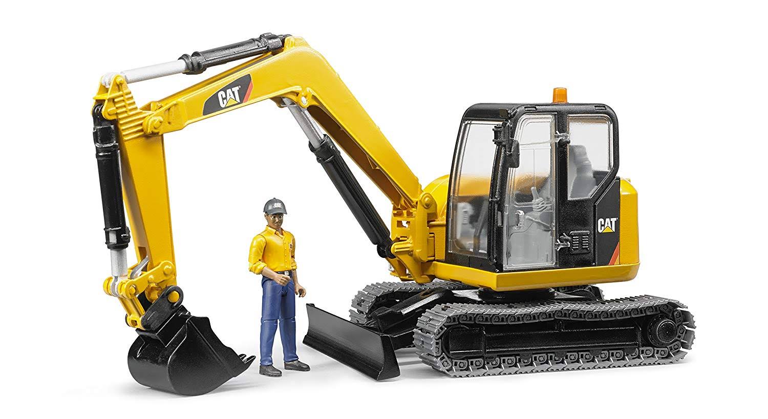Bruder Toys Cat Mini Excavator With Worker