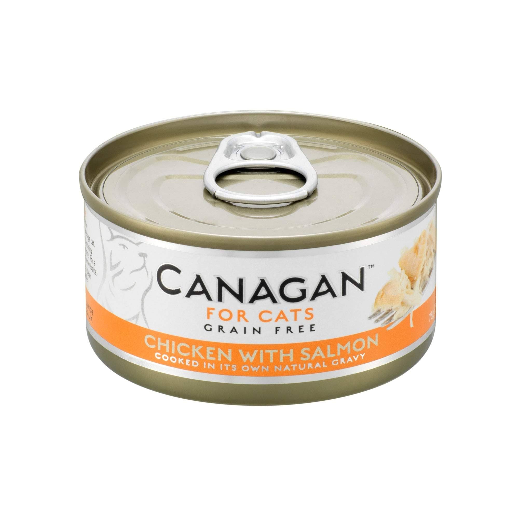 Canagan Grain Free Tinned Cat Food - Chicken & Salmon, 75g