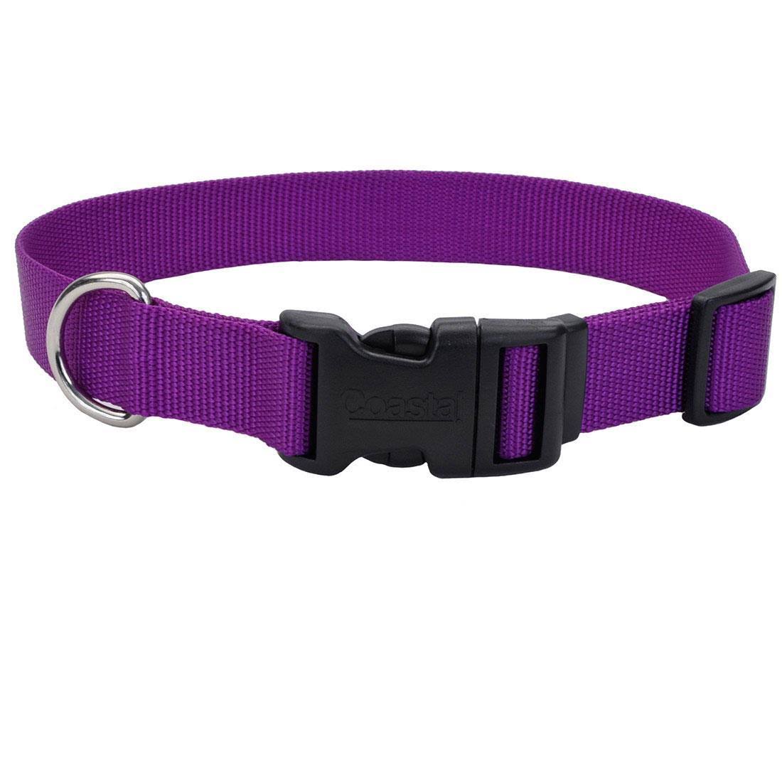 Coastal Pet Tuff Dog Collar - Purple, Large, 1" X 18"-26"