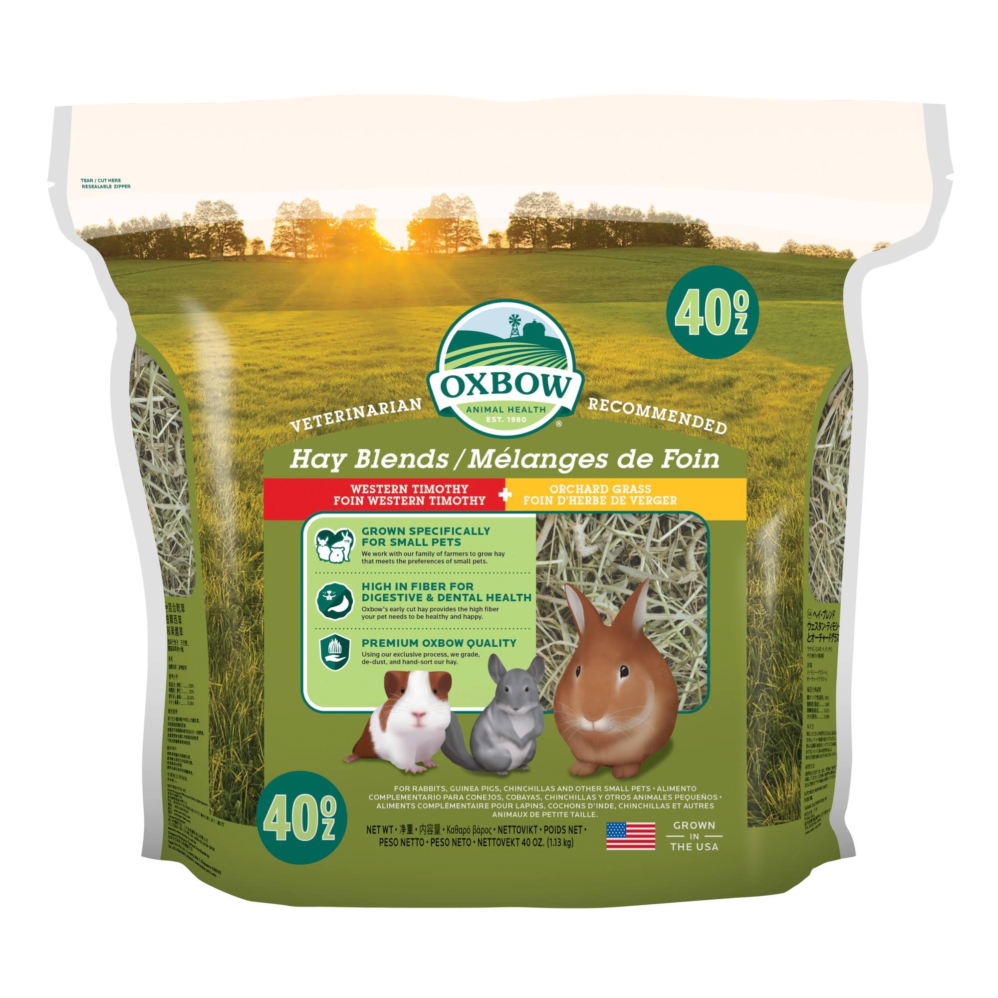 Oxbow 40 oz Western Timothy/Orchard Hay Blends