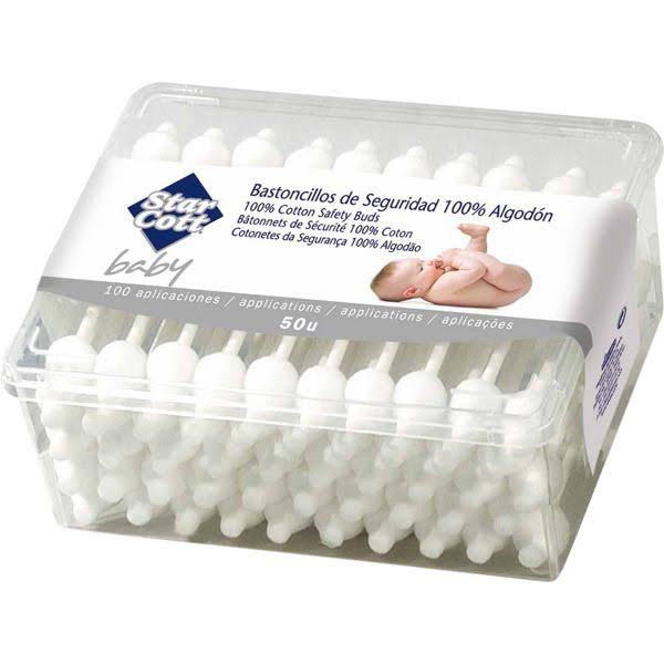Star Cott Baby Cotton Safety Buds - 50 Pack