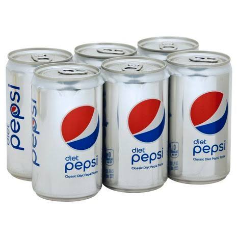 Diet Pepsi Soda - 7.5oz, 6pk