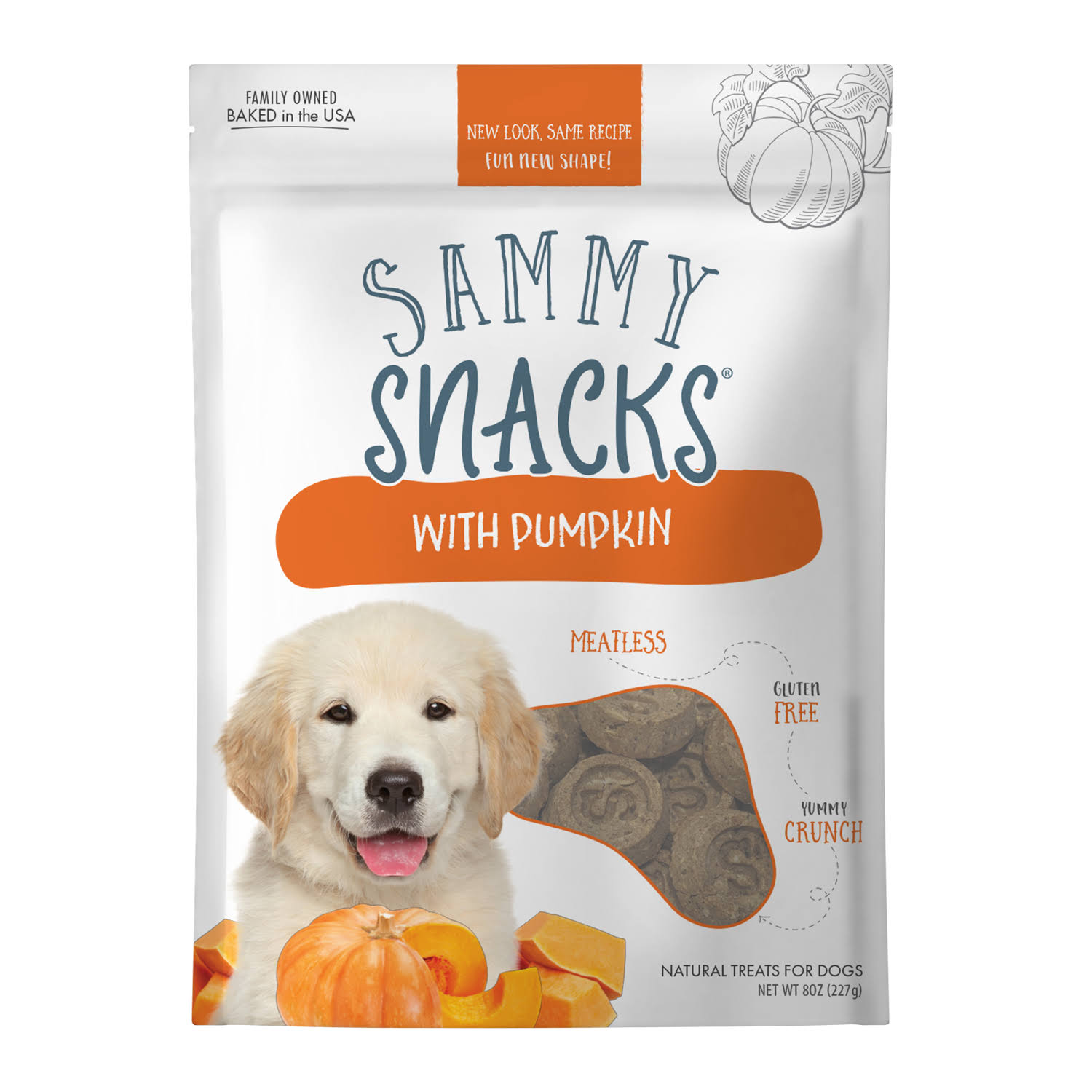 Sammy Snacks 029075 Dogs Snacker Snacks - Pumpkin, 8oz