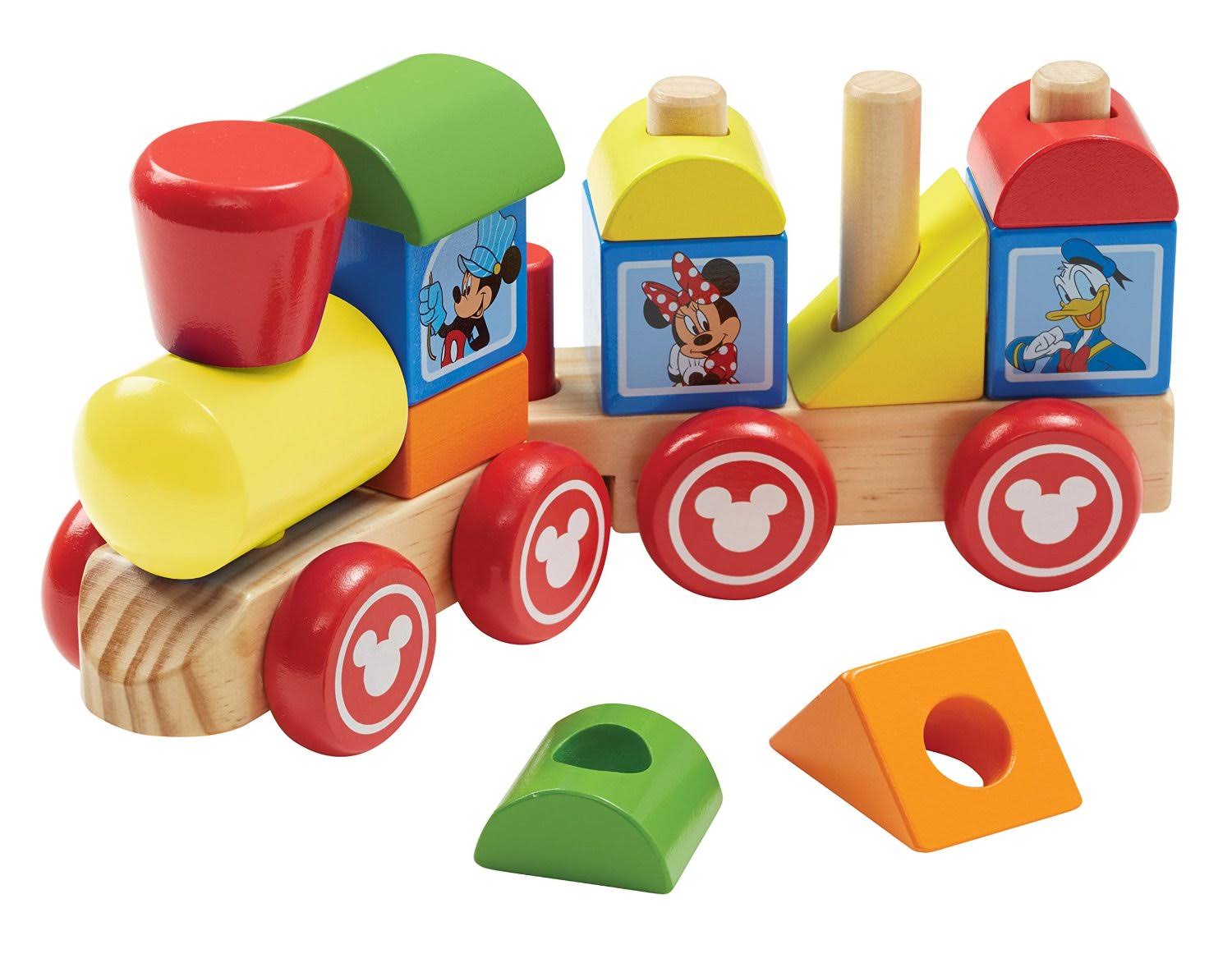 Melissa & Doug Disney Mickey Mouse & Friends Wooden Stacking Train Toy