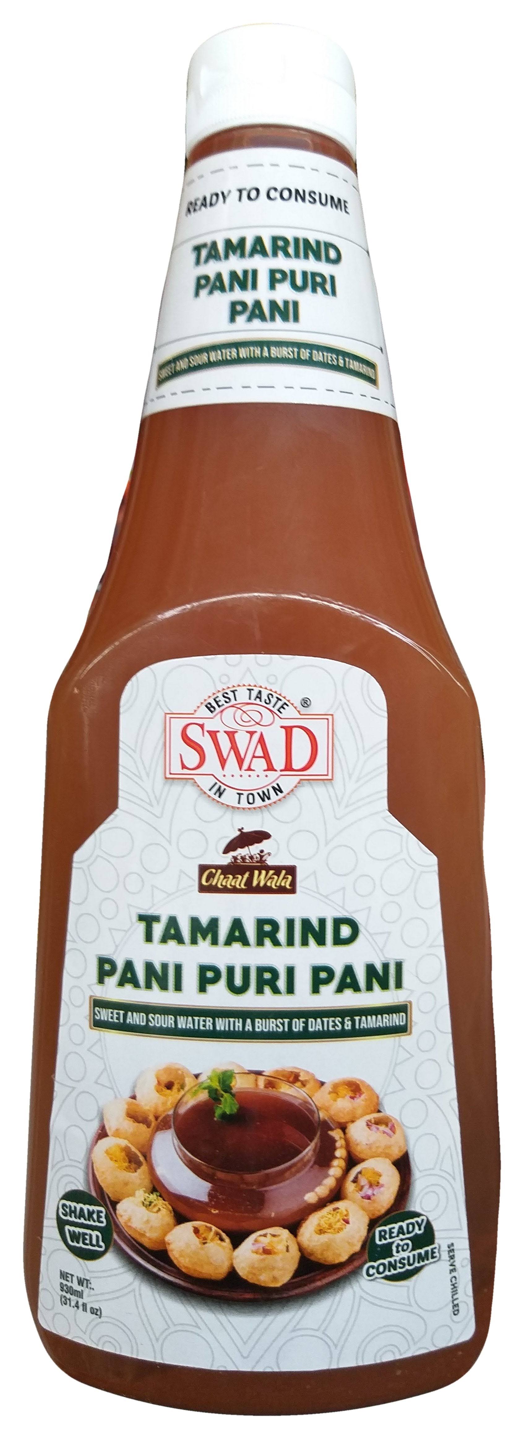 Swad - Tamarind Pani Puri Pani, 31.4 Ounces, (Pack of 1 Bottle)