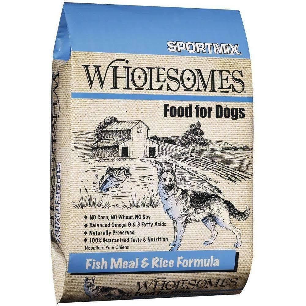 Sportmix Wholesome Dog Food - Fish Meal and Rice Formula, Dry, 40lbs