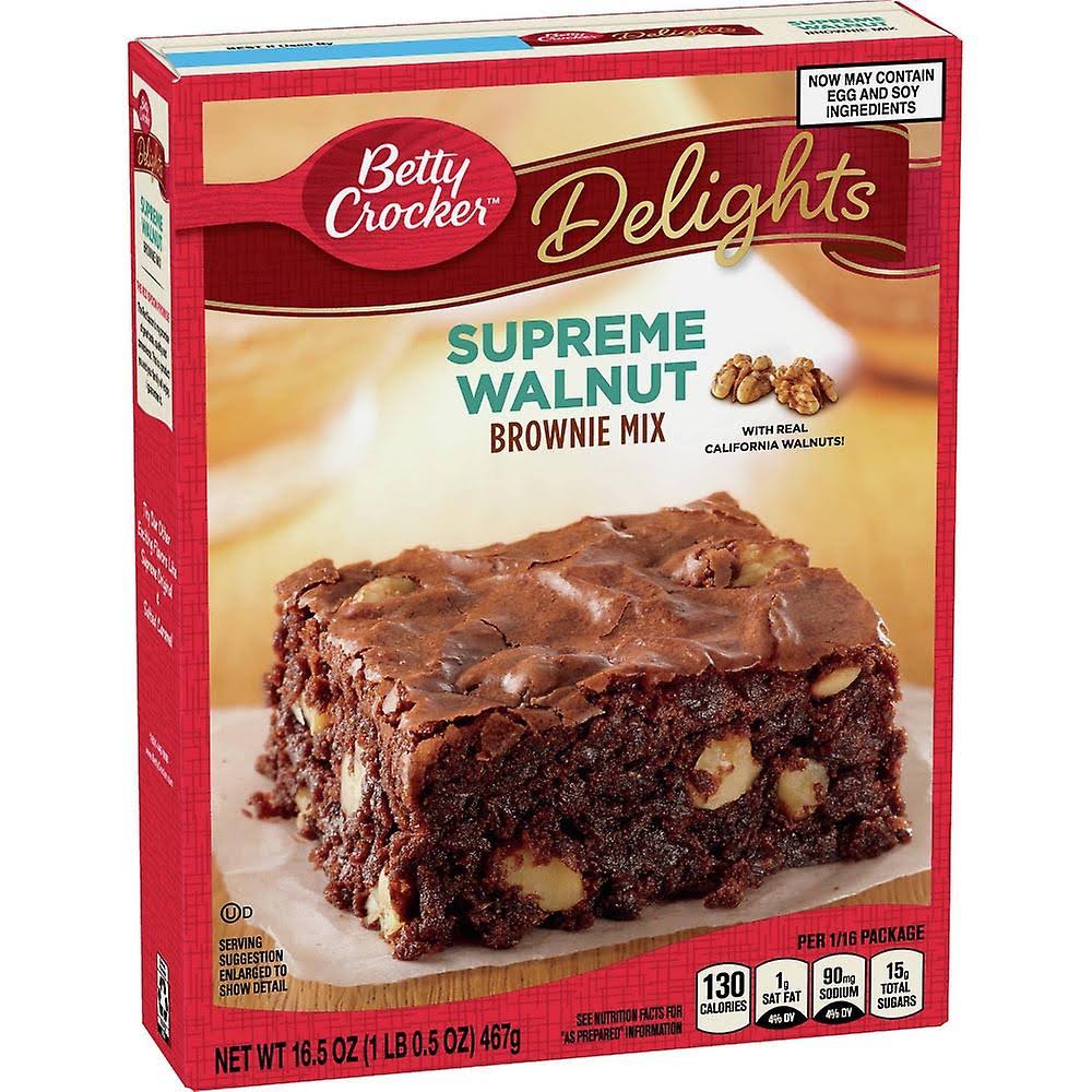 Betty Crocker Delights Supreme Walnut Brownie Mix - 16.5oz