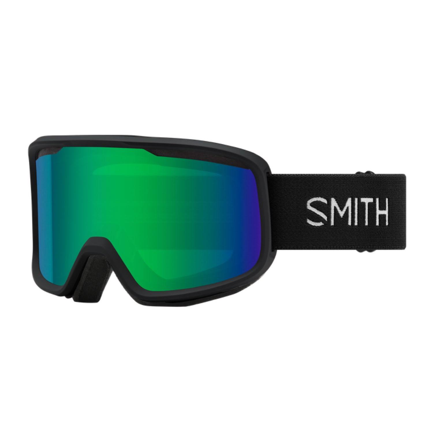 Smith Frontier Snow Goggles - Black Green Sol-X Mirror