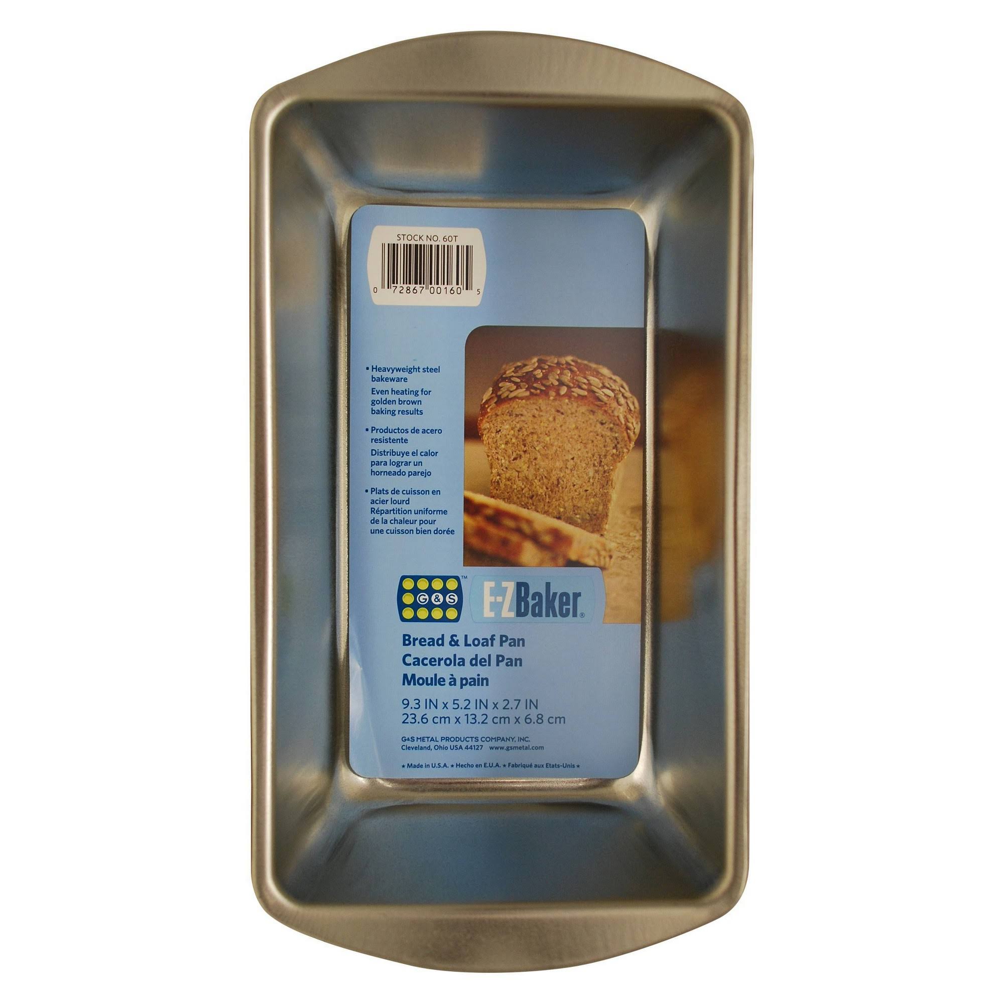 E-z Bake Bread & Loaf Pan - 9"x5", Grey