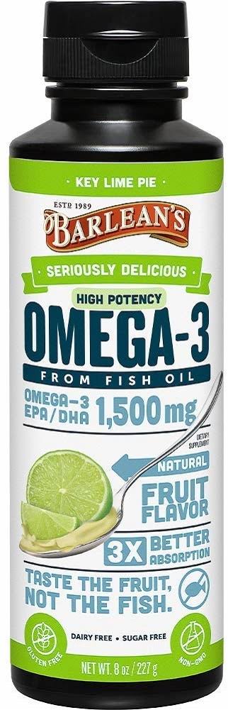 Barleans Fish Oil Omega Swirl - Key Lime, 240ml