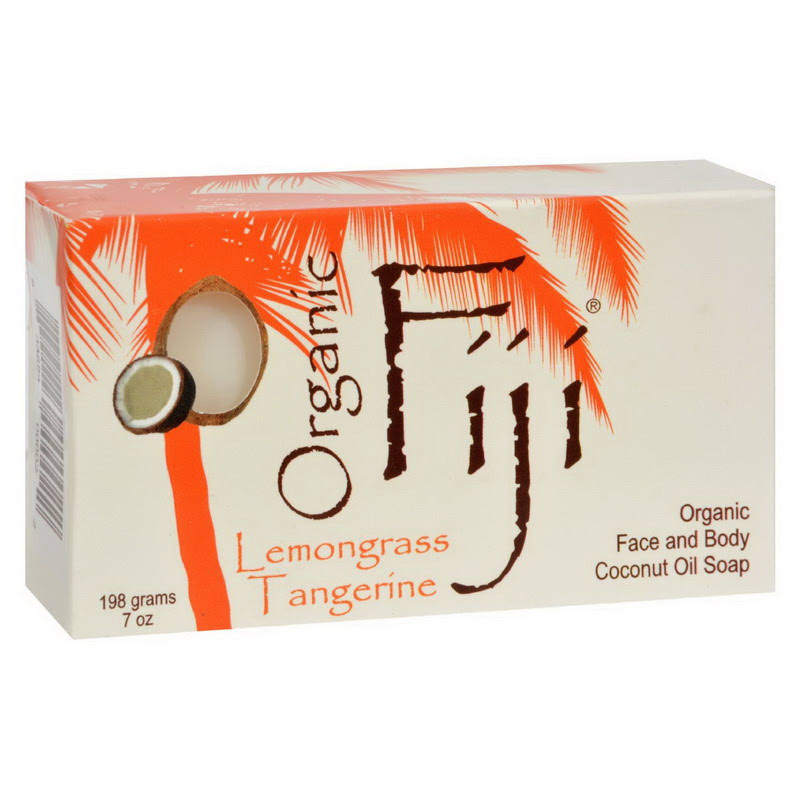 Organic Fiji Face & Body Lemongrass Tangerine Nourishing Cleanser - 240g Bar