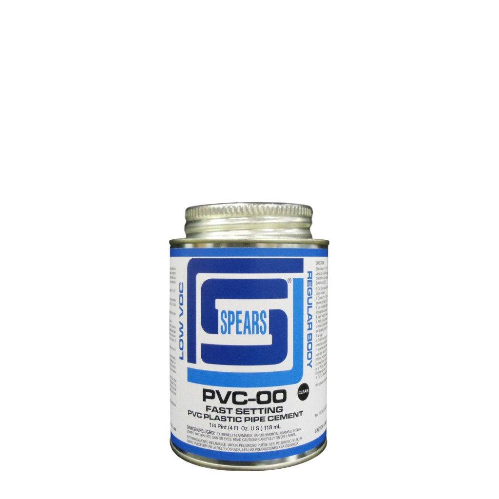PVC Products Low VOC Regular Body PVC Cement, 1/4 Pt, Clear