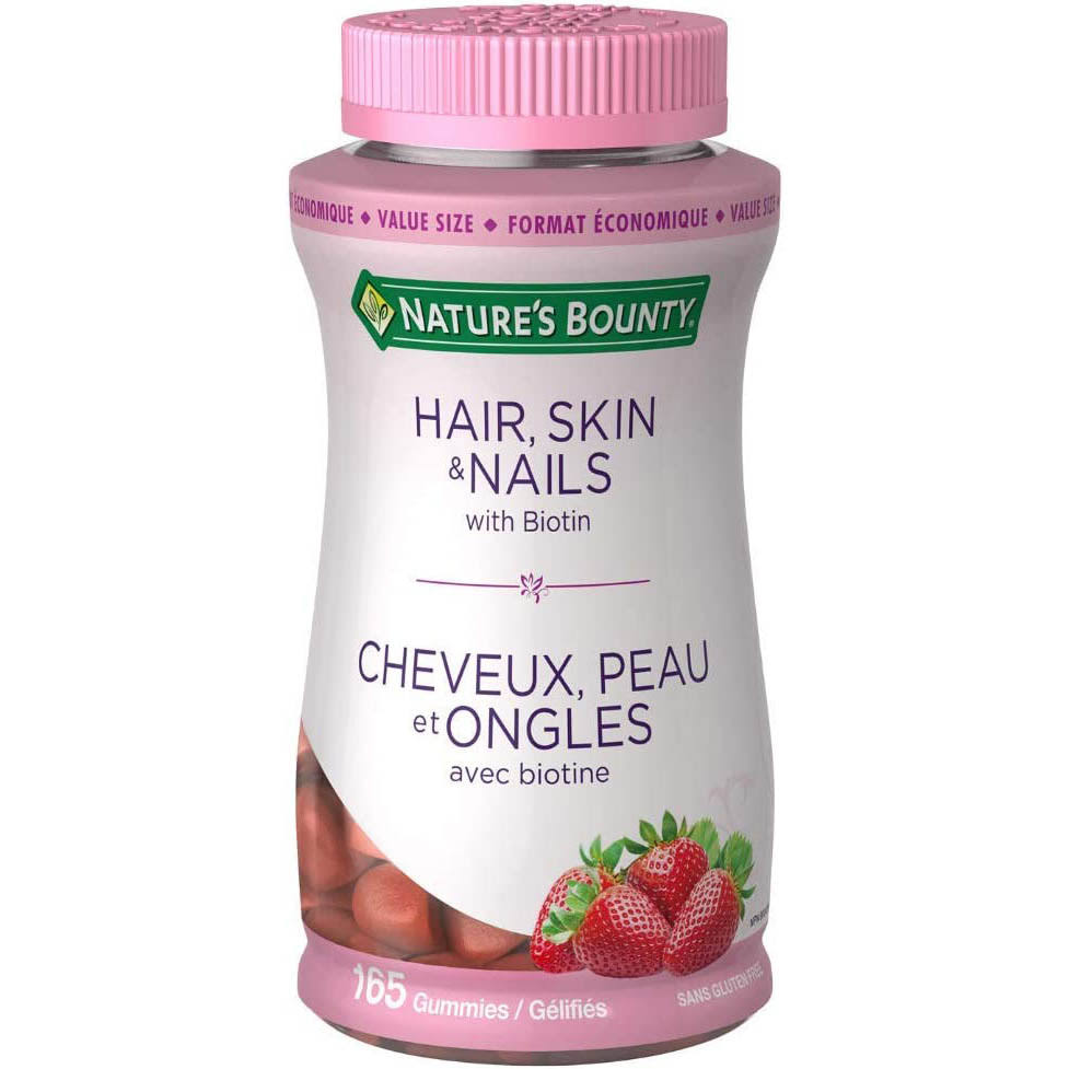 Natures Bounty Hair Skin and Nails Gummies with Biotin - 165ct