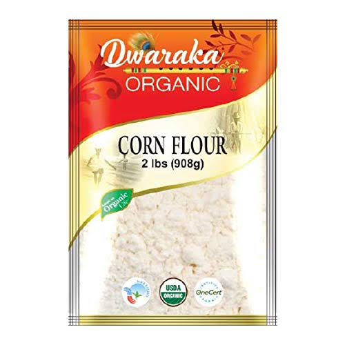 Dwaraka Organic Corn Flour Makki Ka Atta (2 LB / 908 Grams)