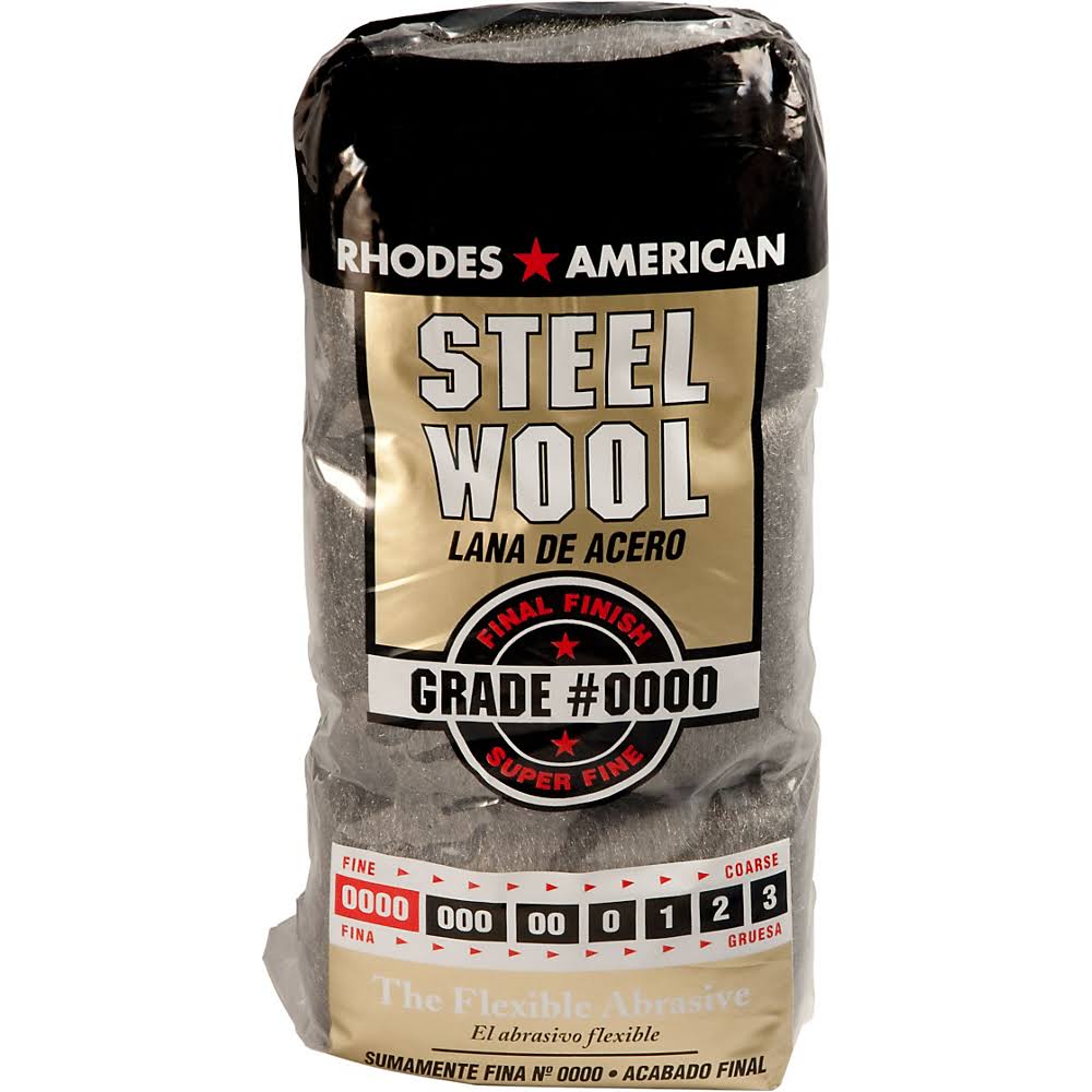 Rhodes American Steel Wool, Grade # 0000 - 12 count bag