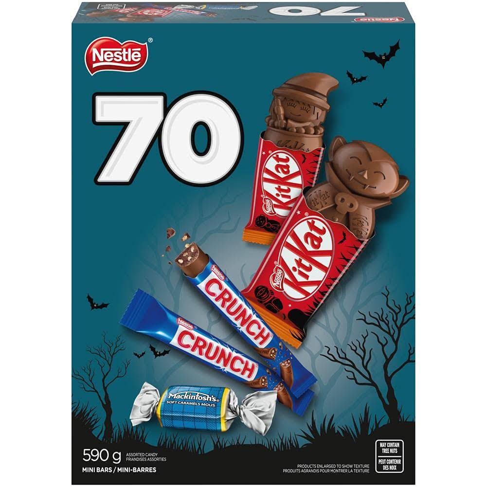 NESTLÉ Mini Halloween Chocolate & Candy Bars 70-Pack, 590 g