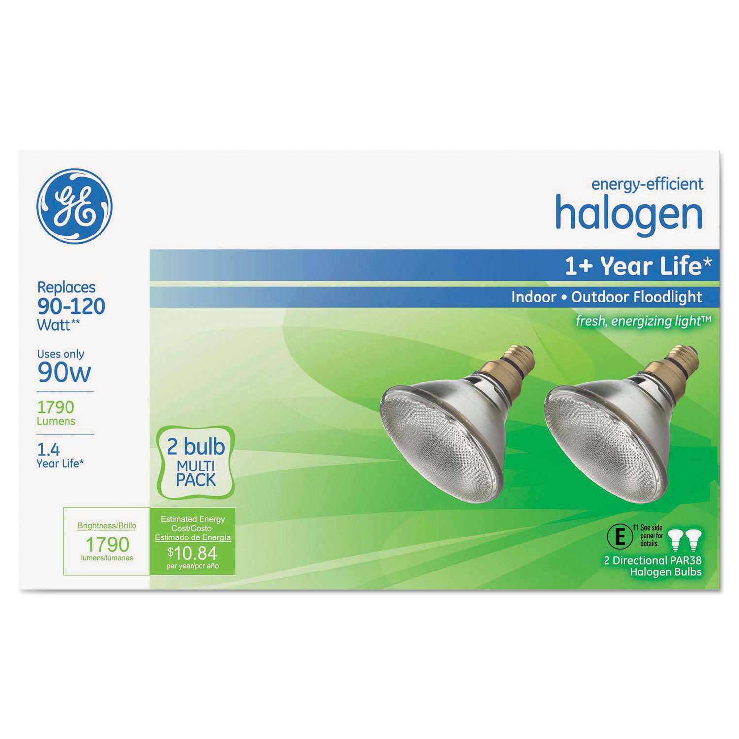 GE Lighting 66282 Energy-Efficient Halogen - 90 Watt