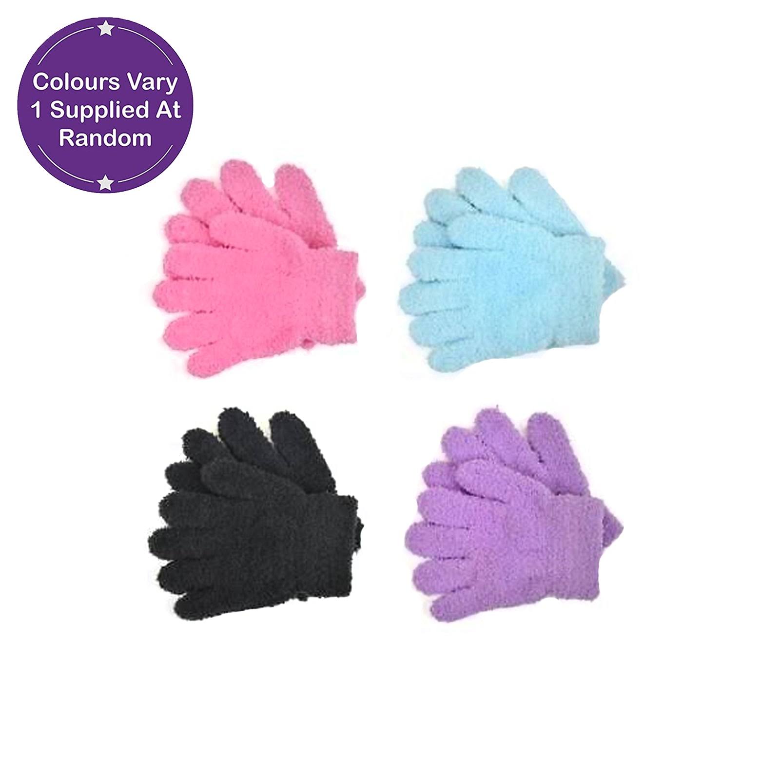 Girls Thermal Snow Soft Magic Gloves - Assorted Colours