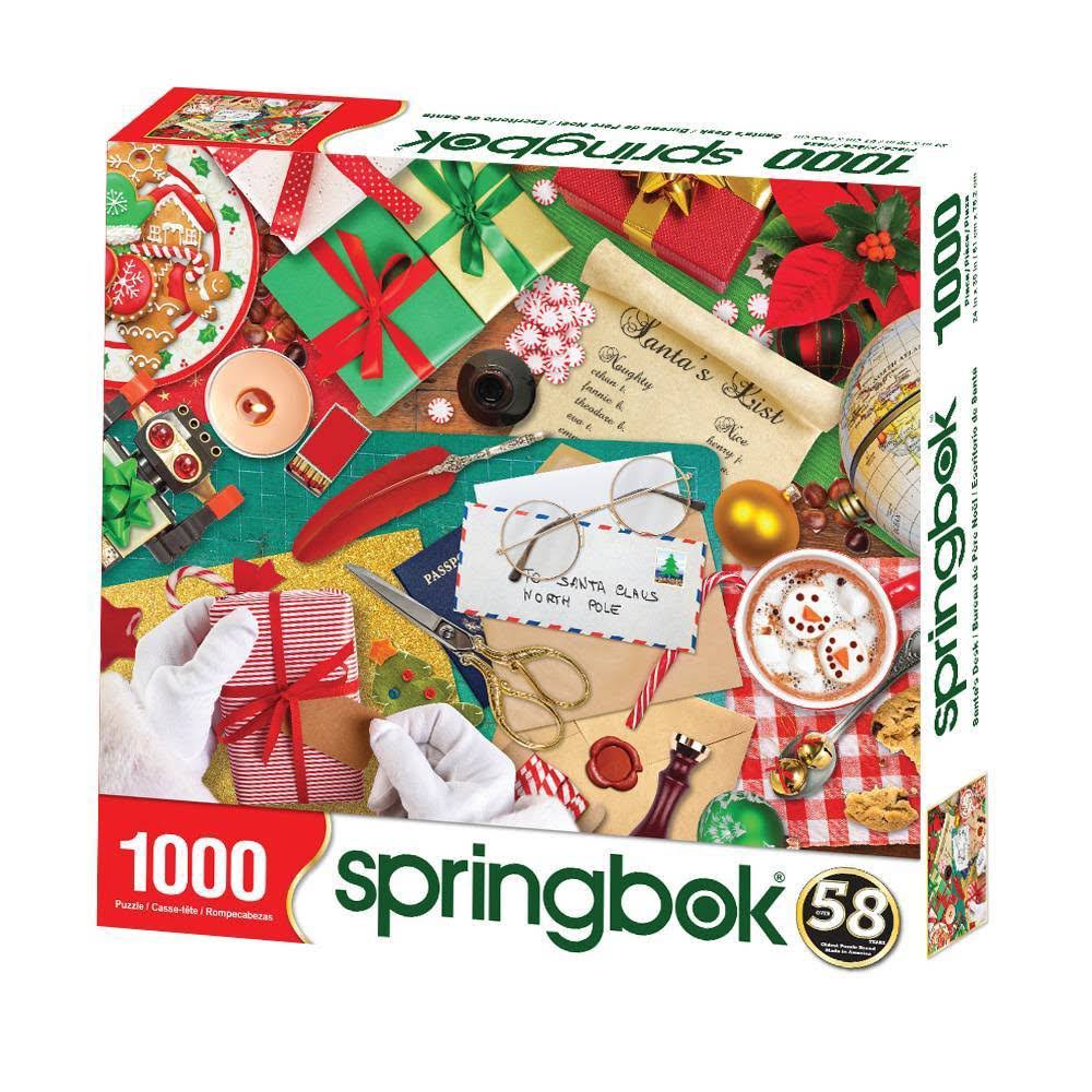 Springbok : Santa's Desk 1000 Piece Jigsaw Puzzle