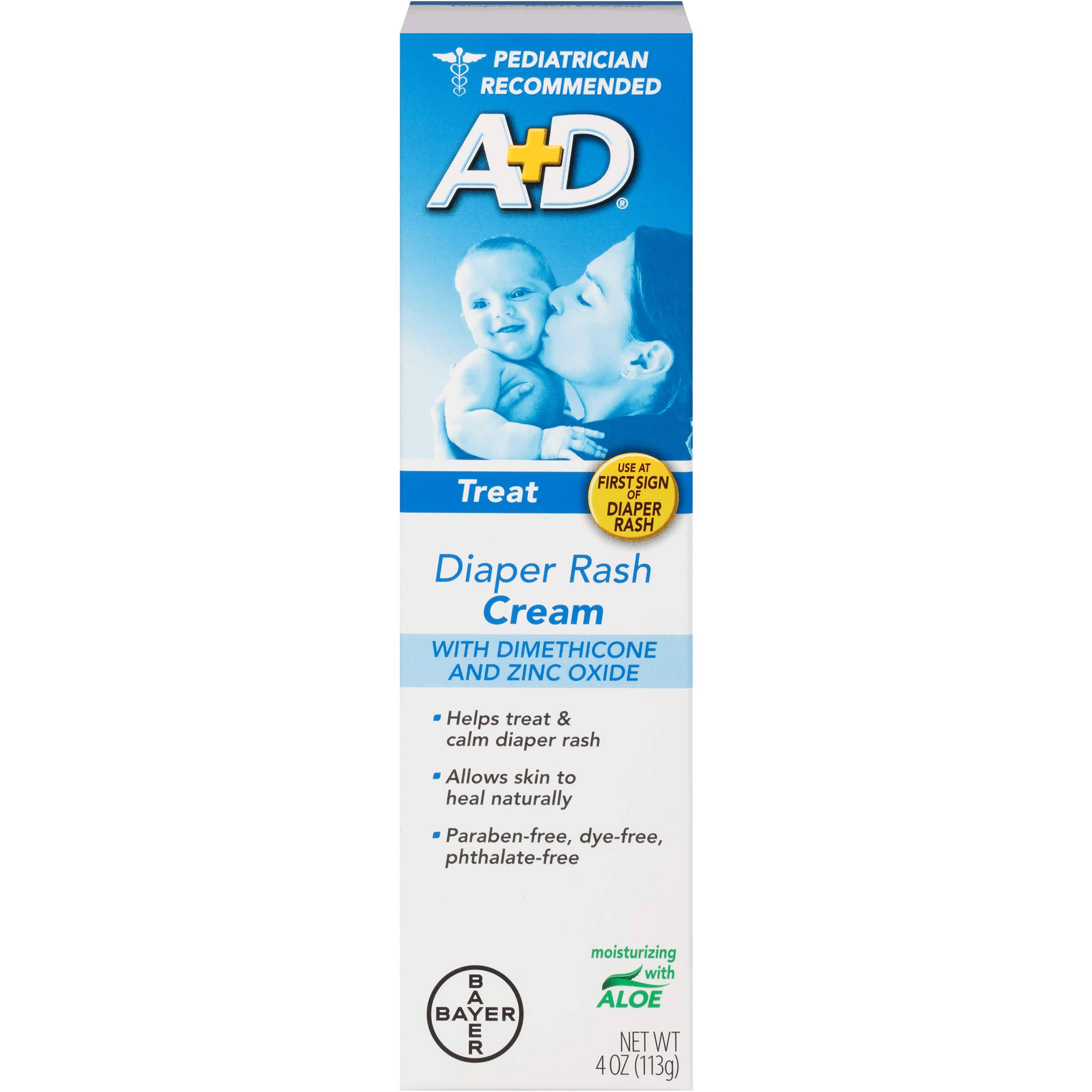 Bayer A+D Treat Diaper Rash Cream - 4 oz