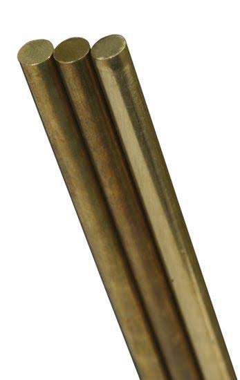 K&S 8164 Brass Rod 1/8 x 12" (1)