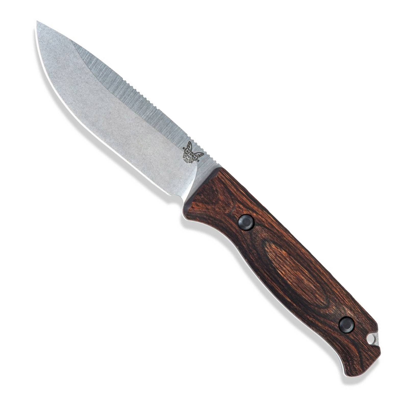 Benchmade 15002 Saddle Mountain Wood Handle Skinner Knife