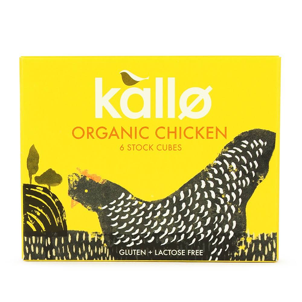 Kallo Organic Stock Cubes - Chicken, 6 Piece