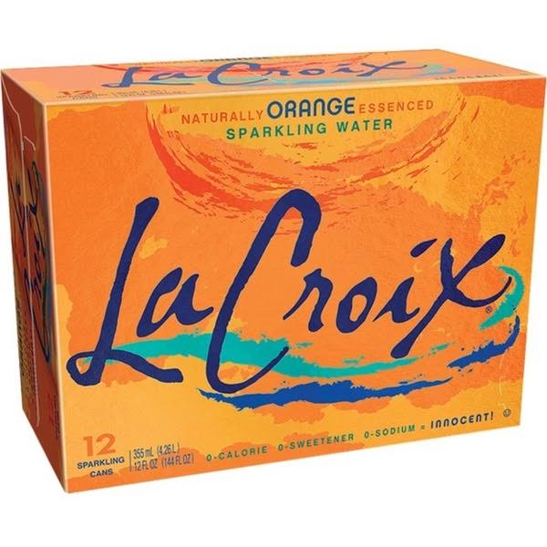La Croix Sparkling Water - Orange, 12oz, 12pk