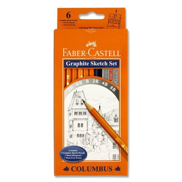 Faber Castell 113198 Graphite Columbus Pencil Set