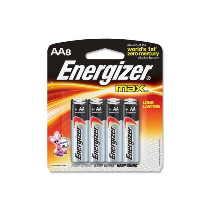 Energizer Max Alkaline Batteries - AA, 8pk
