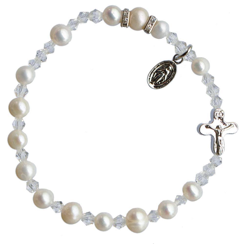 Genuine Pearl Rosary Bracelet - 6mm