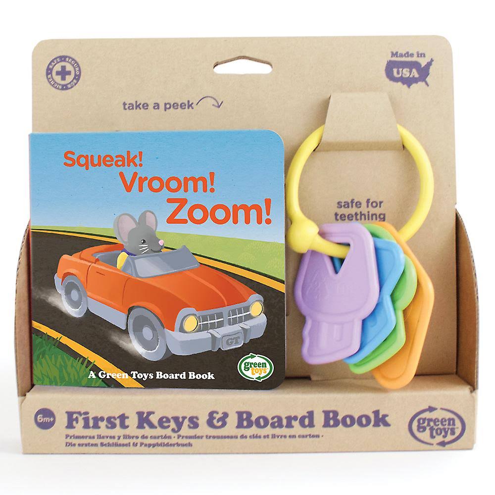 Green Toys First Keys & Board Book - Motor Skills, Kids Learning and R