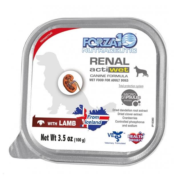 Forza 10 Kidney Renal Actiwet with Lamb Dog Food - 3.5-oz - Can