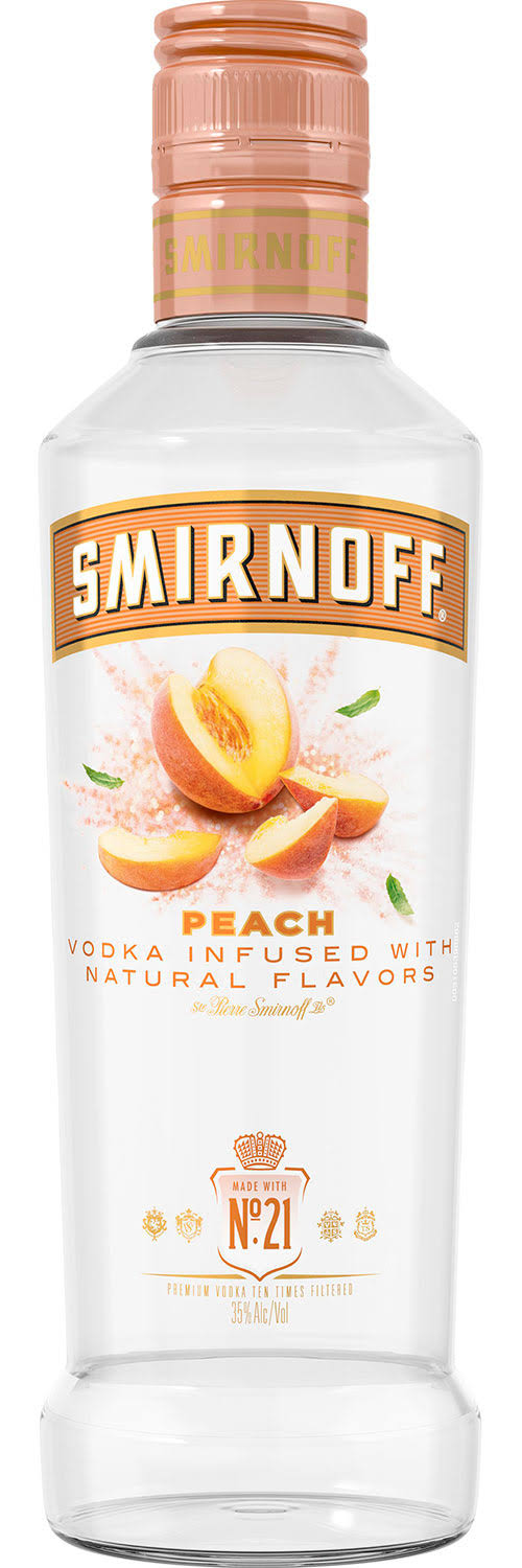 Smirnoff Vodka, Peach - 375 ml bottle