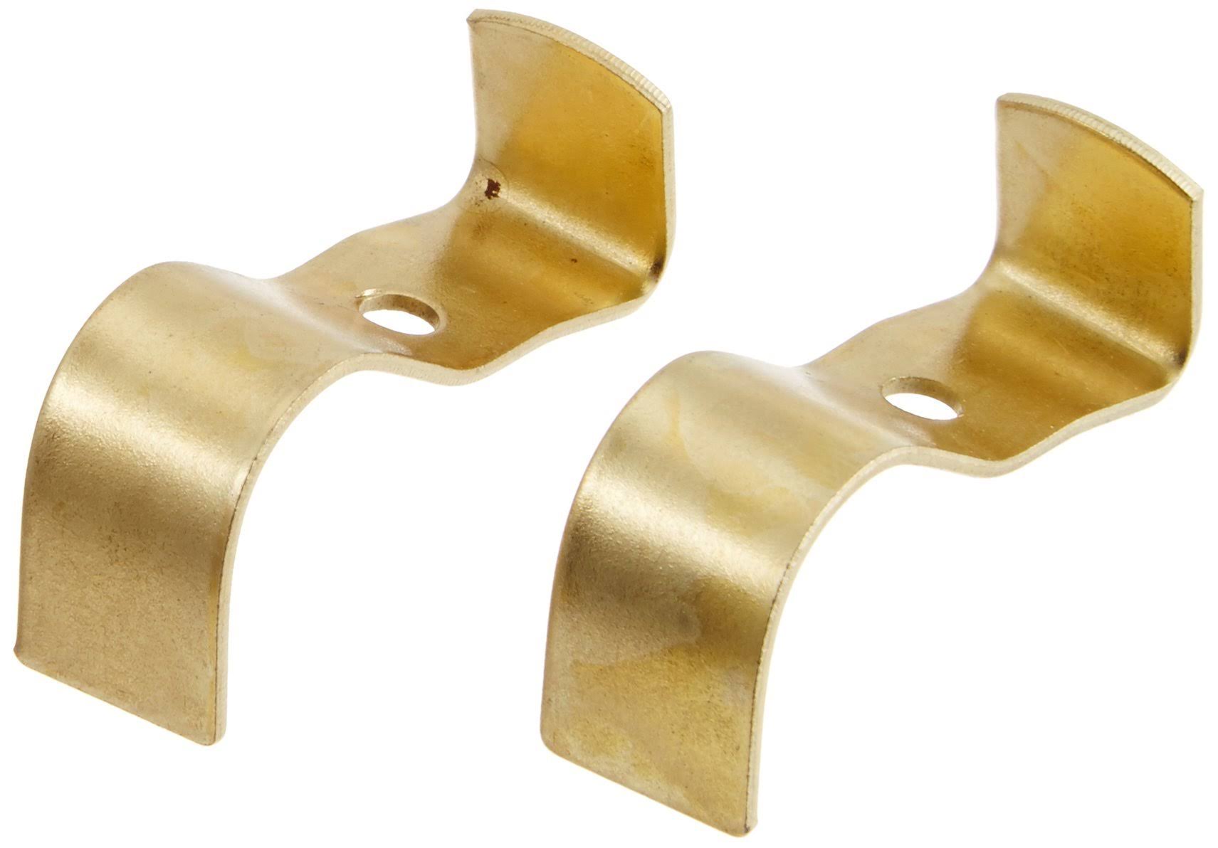 OOK Brass Plated Steel Narrow Molding Hooks - 2 Pack